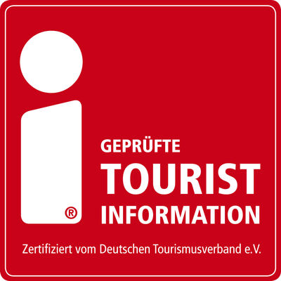 Bild vergrößern: Logo fr geprfte Tourist-Information, zertifiziert vom Deutschen Tourismusverband e.V.