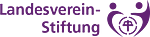 Logo mit dem Schriftzug 'Landesverein-Stiftung' und einem stilisierten Symbol aus drei verbundenen Punkten
