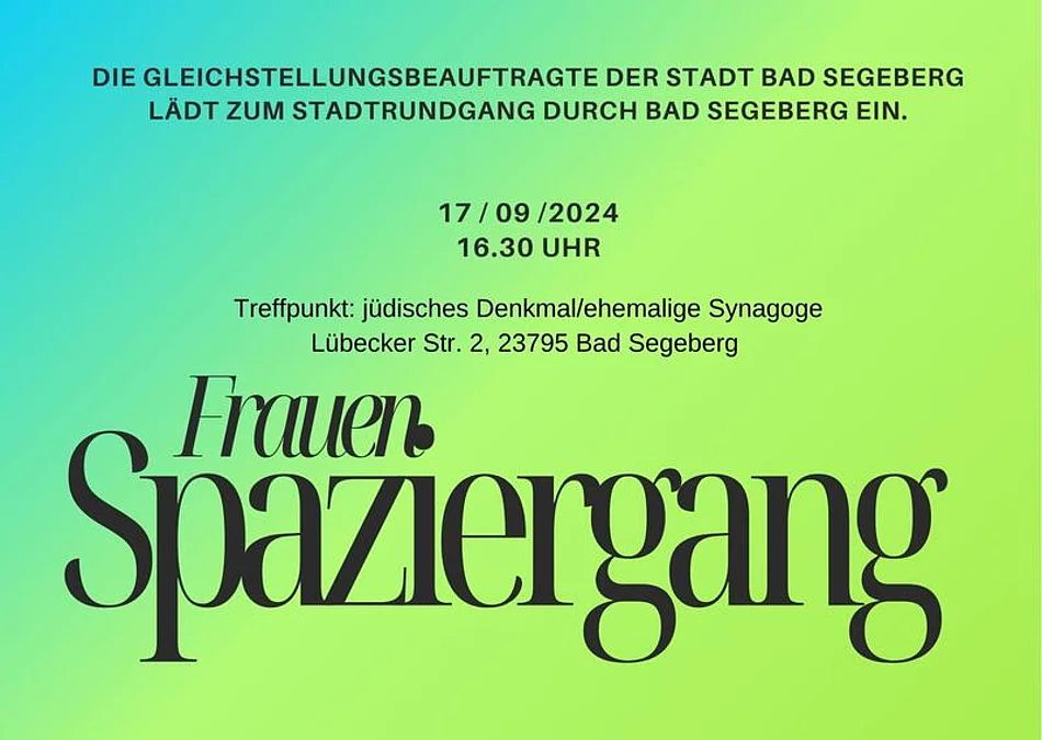 Frauenspaziergang – Auf den Spuren von Sidonie Werner