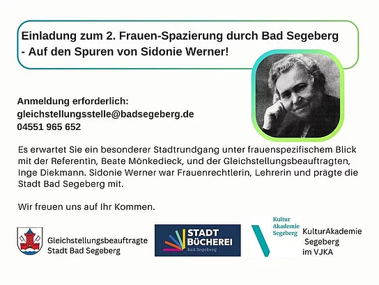 Frauenspaziergang – Auf den Spuren von Sidonie Werner