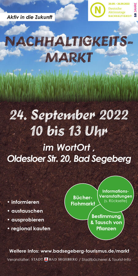 Bild vergrößern: Flyer Nachhaltigskeitsmarkt