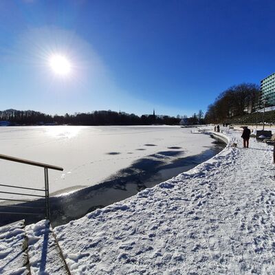 Bild vergrößern: Winter am Großen Segeberger See